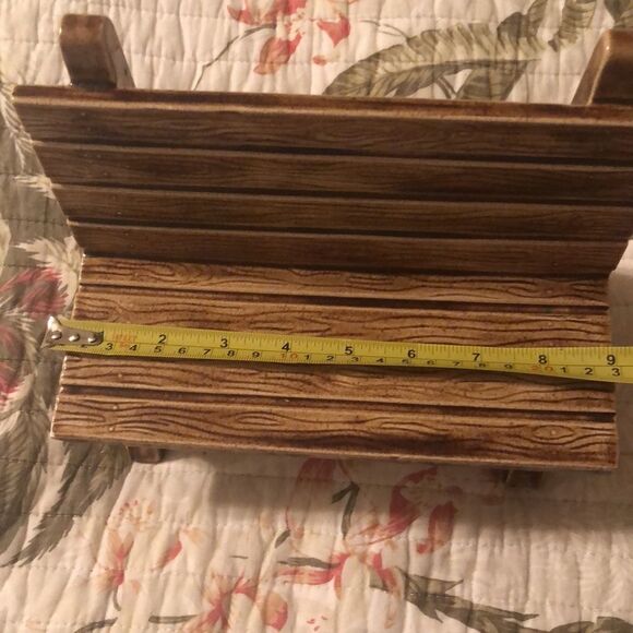 Vintage Ceramic Bench Candle Plant Spice Holder - Picture 9 of 10